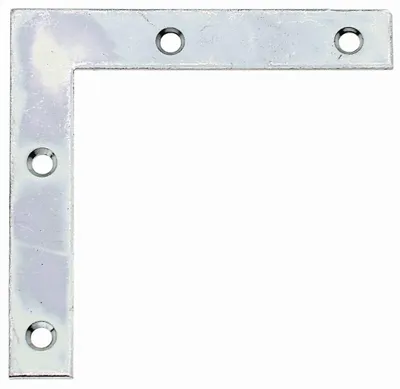 Zdjęcie produktu dla Alberts 848958 Kątownik meblowy, ocynkowany sendzimir, 60 x 60 x 10 mm, zestaw 50 sztuk