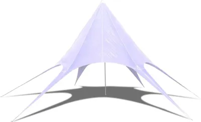 Produktbild von vidaXL Gartenpavillon Hexagon Stern 12m