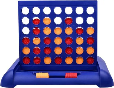 Produktbild von 4 Zimmer 4 gewinnt Strategiespiel,4 gewinnt Rasterwand ädagogisches Spielzeug Vier in Einer Reihe Strategiespiel Gesellschaftsspiel Pädagogisches Spielzeug Geschenk für Kinder