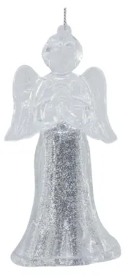 Produktbild von Ornament – Engel – Kunststoff – Silber – 6 x 5,5 x 11 cm