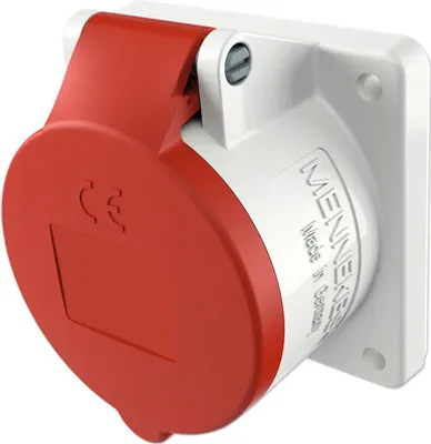 Produktbild von MENNEKES 1797, 5P, 6 h, Grau, Rot, IP44, 400 V, 32 A