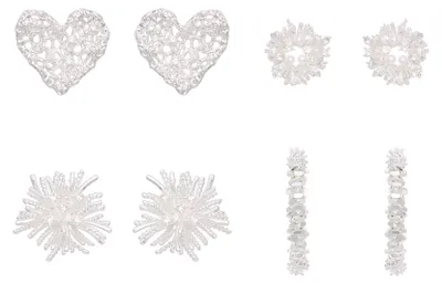 Image de Ensemble de boucles d'oreilles pour femmes dulcey - argent, taille unique