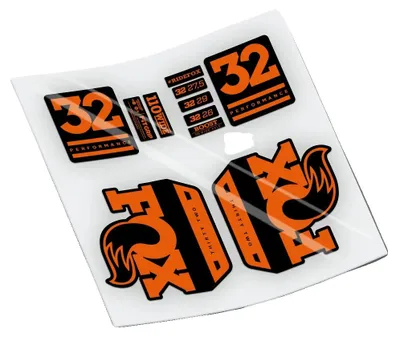 Image de Autocollant, vinyle résistant, compatible avec les VTT, orange