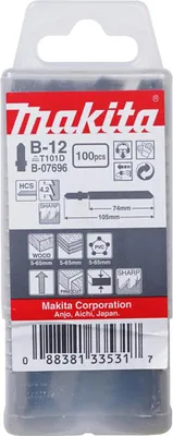 Produktbild von Makita Stichsägeblatt für Holz Sauberer Schnitt B-12 - 74 mm - 6 - HCS - 100 Stk.
