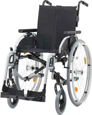 Produktbild von Leichtgewichtrollstuhl Pyro light optima mit Kombiarmlehnen, Polyurethansilber-metallic>>>>SB 40 cm