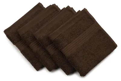 Zdjęcie produktu dla Gözze - Zestaw 4 sztuk ręczników do twarzy, miękkie i chłonne, 100% bawełna, 30 x 30 cm
