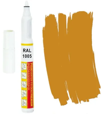Produktbild von Kanten FIX RAL 1005 Honiggelb Retuschierstift – Fenster, Türen, Möbel, PVC
