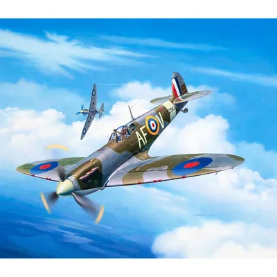 Produktbild von Revell Modellbausatz Flugzeug 1:72 - Spitfire Mk.IIa im Maßstab 1:72, Level 3, originalgetreue Nachbildung mit vielen Details, 03953, 120 Jahr(e), Kunststoff, Junge, 38 Stück(e), 127 mm, 155 mm