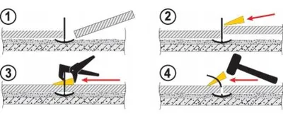Produktbild von Vorel Fliesen Nivelliersystem Clips 1mm 900 Stück