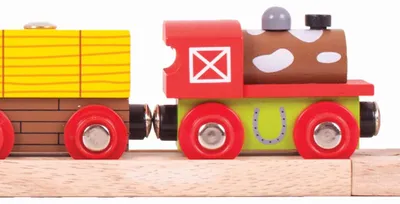 Imagen del producto de Bigjigs Rail: Tren de la granja + 3 vías