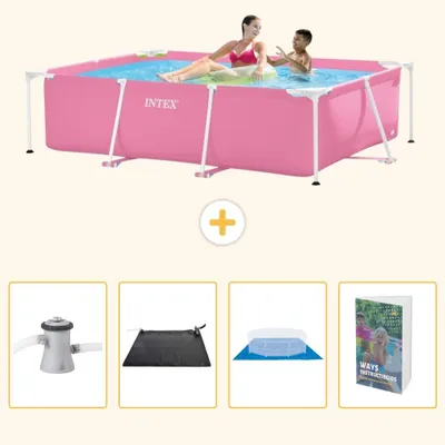 Imagen del producto de Piscina rectangular de estructura - 220x150x60 cm - de 5 piezas - SCB126