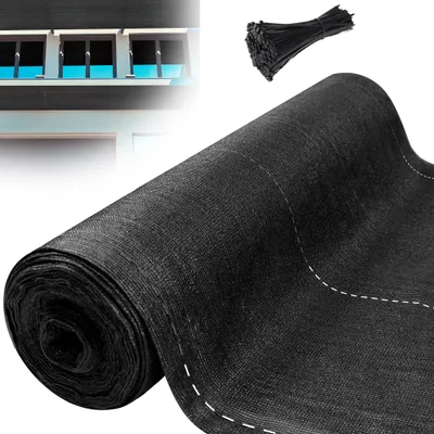 Produktbild von XINZI HDPE Zaunblende Tennisblende Sichtschutz Zaun Netz aus 150 g/m², Windschutz Sonnenschutz für Sportplatz Garten Balkon -  Anthrazit, 1,0 x 10 m