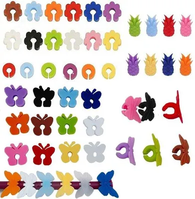 Image de Marqueurs en silicone pour bouteilles de vin, lot de 50 - Résistants à la chaleur - Durables - Conformes aux normes alimentaires - Pour identifier les verres