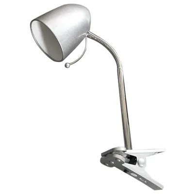 Produktbild von Aigostar Klemmlampe Retro, Schreibtischlampe Klemmbar, Ohne Glühbirne, Passend für E27 Modell LED Glühbirne, 153cm Kabel mit Schalter,Silber