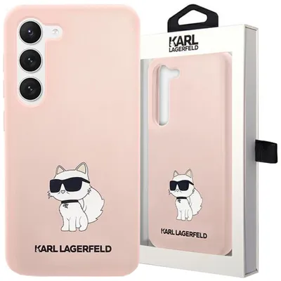 Produktbild von Karl Lagerfeld Klhcs23Msnchbcp S23+ S916 Hardcase Różowy/Rosa Silikon Choupette