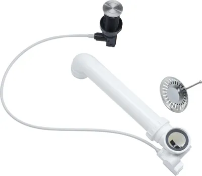 Produktbild von Reginox R37874 Druckknopfexzenter Comfort gebürstet für Spülen mit Integralablauf / M1784