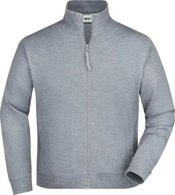 Produktbild von Klassische Sweatjacke aus French-Terry grey-heather, Gr. S