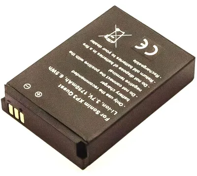Produktbild von Akku für Sonim XP1300 Li-Ion 3,7 Volt 1750 mAh schwarz.