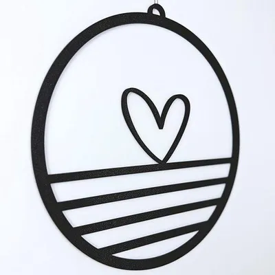 Immagine prodotto di Decorazioni da parete in stile scandinavo, set da appendere, decorazioni a forma di cuore, quadro da parete, decorazioni primaverili, decorazioni per il soggiorno