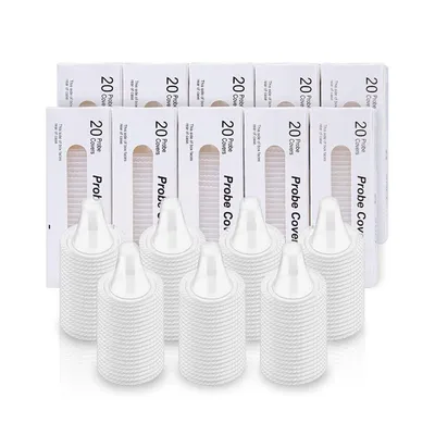 Produktbild von 200er-Pack Ohrthermometer-Sondenabdeckungen, Linsenfilter, Nachfüllpackungen, Nachfüllabdeckungen für alle Thermometermodelle, digitale Thermometer, Einwegabdeckungen