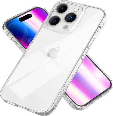 Immagine prodotto di Custodia trasparente per iPhone 14 Pro - Custodia trasparente in acrilico antigiallo antigraffio