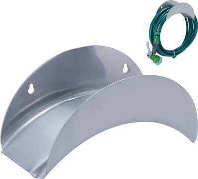 relaxdays Metall Schlauchhalter für die Wand
