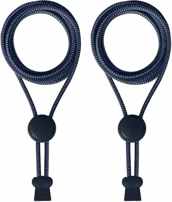Elastische Schnürsenkel in Blau Navy - Schnellverschluss