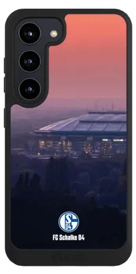 Produktbild von NIVOCASE Handyhülle für Samsung Galaxy S23  Hülle NIVOpure Case Schwarz FC Schalke 04 Offizielles Lizenzprodukt Stadion