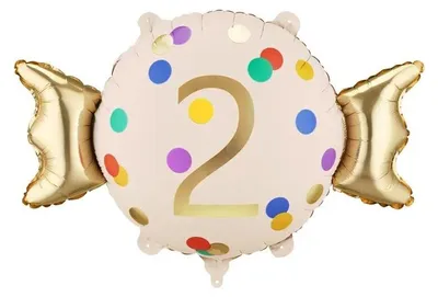 Immagine prodotto di Palloncino in foil "2", 61x37 cm, assortito