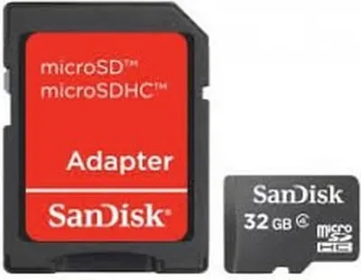 Productafbeelding van SanDisk SDSDQM-032G-B35 Micro SDHC Class 2 microSDHC-geheugenkaart, 32 GB, Klasse 2