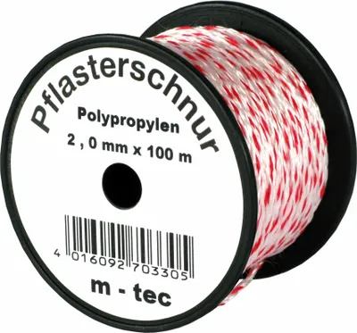 Produktbild von Pflasterschnur 100 m x Ø 2,0 mm Rot-Weiss
