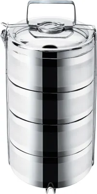 Obrázek produktu pro Orion | Termo nádoby - 4-dílné - Nerezová ocel - 4x1100 ml - Izolované - Ideální pro kempování a venkovní použití