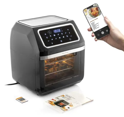 Productafbeelding van Luchtfriteuse Zwart 1800 W 12 L met digitale touchscreen en 10 programma's