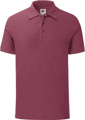 Produktbild von Fruit of the Loom 63-044-0 | Herren Iconic Polo, Schmaler Fashion Fit - Farbe: Heather Burgundy - Größe: M