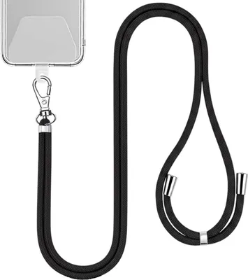 Immagine prodotto di Jaym, Catena portacellulare in nylon 150 cm per smartphone con attacco universale, nero