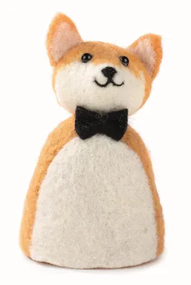 Produktbild von Eierwärmer [ Fuchs mit Fliege ] für den fröhlichen Frühstückstisch - 10cm