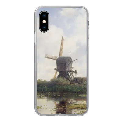 Produktbild von MuchoWow® Handyhülle Schutzhülle Hülle für iPhone X Malerei - Mühle - Alte Meister Silikon Softcase Handy Hülle - Handyhülle