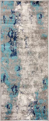 Obrázek produktu pro Mazovia Koberec Grafitová Abstraktní - Koberec do Obývacího Pokoje, Ložnice Dobré Pro Podlahové Vytápění - 70x250 cm