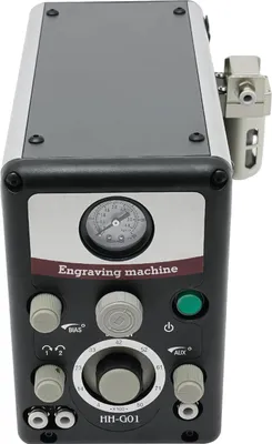 Obrázek produktu pro Pneumatický gravírovací stroj 80W – gravírování šperků a mikrozasazování – 0–60 PSI – 400–8000 ot./min – nožní pedál a filtr – černý