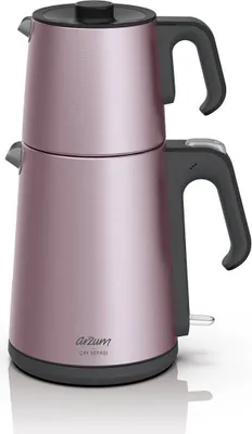 Produktbild von Arzum Cay Sefasi Teemaschine Hochwertige Edelstahl, Teeautomat, Farbe:Dreamline
