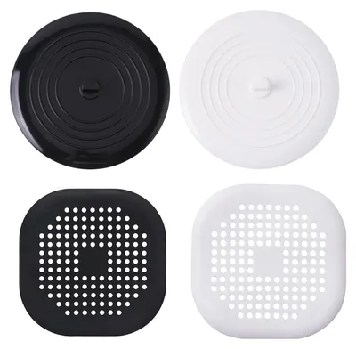 Imagen del producto de Juego de 4 tapones de silicona para desagües y filtros Cribri para fregaderos