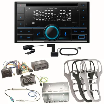 Produktbild von Kenwood DPX-7300DAB Bluetooth Digitalradio Einbauset für Opel Astra J