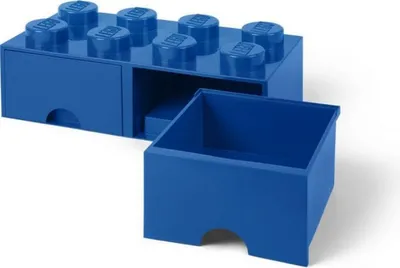 Produktbild von NHG LEGO Auszieh-Aufbewahrungsbox Brick Drawer 8 - Blue, Kunststoff, 50 x 25 cm, 40061731