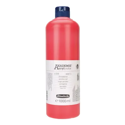 Produktbild von Schmincke AKADEMIE Acryl - Zinnoberrot 1000ml Acrylfarbe - 23 333 029