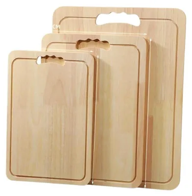 Immagine prodotto di Omgoods - Tagliere in legno con scanalatura per raccogliere i succhi - Multifunzionale per carne e verdure