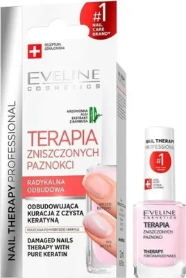 Zdjęcie produktu dla Eveline Cosmetics Nail Therapy Professional – odżywka do paznokci, długotrwały efekt, błyszczące wykończenie