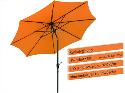 Produktbild von Schneider Sonnenschirm HARLEM 270/8 mandarine 640-75