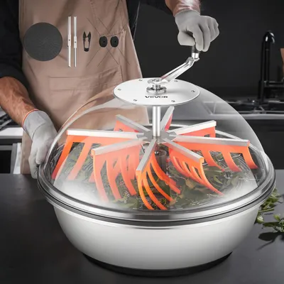 Produktbild von VEVOR Erntemaschine, 600 cm manueller Blattschüsseltrimmer, mit Edelstahlklingen, Nass- & Trocken-Hydrokultur-Schneidemaschine, gedrehter Schleuderschnitt für Pflanzen, Blätter, Knospen, Blumen