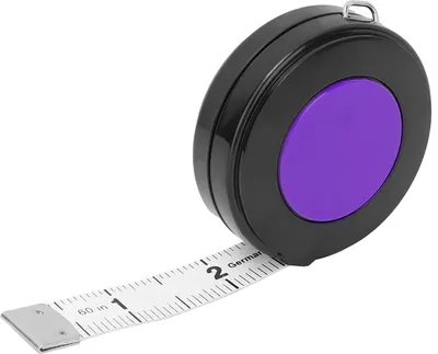 Zdjęcie produktu dla HEEPDD Miękka taśma, rozciągliwa dwustronna taśma plastikowa z zatrzaskiem do szycia i cięcia 150 cm [fioletowa]