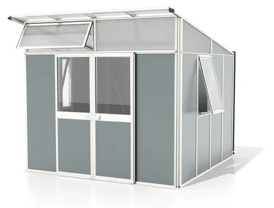 Produktbild von Vitavia Gerätehaus "Kosmos" weiß / salbei grün 7,8 m²